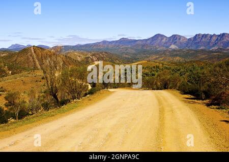 Panorama Road im Flinders Range National Park, Australien, Flinders Range National Park Stockfoto