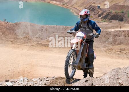 Motocross-Fahrer Stockfoto