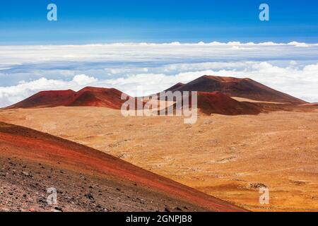 Hilo, Hawaii (Die Große Insel). Blick Auf Den Gipfel Des Mauna Kea. Stockfoto