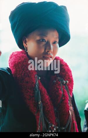 Thailand. Chiang Rai. Ban Chan Glod Dorf. Yao Tribe. Frau. Stockfoto