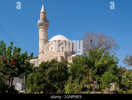 Camii-Kebir-Moschee, Mouttalos, Altstadt von Pafos, Zypern. Stockfoto