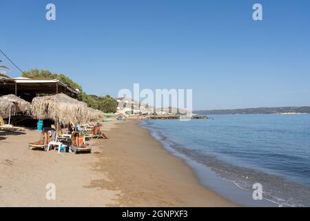 Kalives Beach auf Kreta, Griechenland Stockfoto