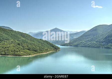 Kloster Ananuri, Georgien, HDR-Bild Stockfoto