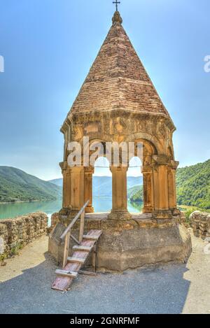 Kloster Ananuri, Georgien, HDR-Bild Stockfoto
