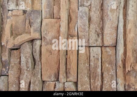 Intarsien geschnitten Steinwand eingelegt und angeordnet bilden eine dekorative Stockfoto