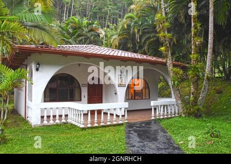 Hotelhütte in Costa Rica Stockfoto