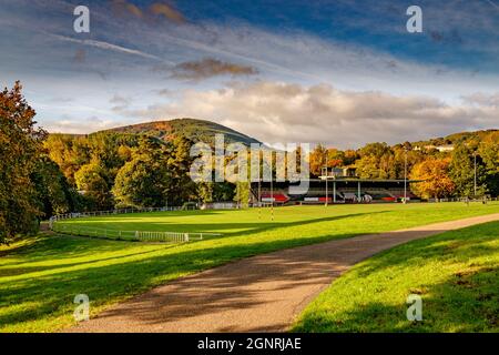 Pontypool Gwent Wales Großbritannien Oktober 19 2016 Pontypool Park ist die Heimat des berühmten Rugby Union Football Stockfoto