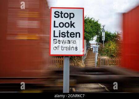 Fußgängerüberweg Stockfoto