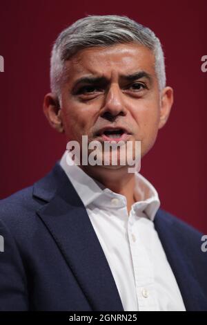 SADIQ KHAN, 2021 Stockfoto