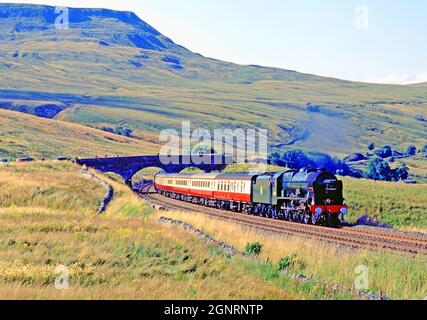 Royal Scot Klasse Nr. 46100 Royal Scot am AIS Gill geht es weiter zur Carlisle Railway, Cumbria, England Stockfoto