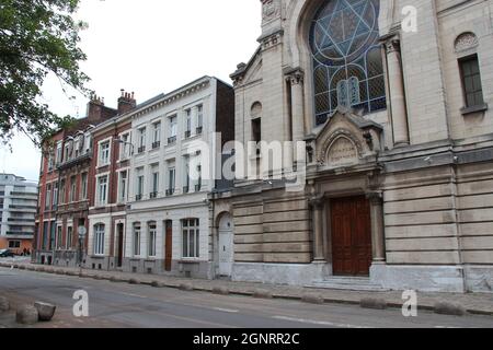 Synagoge in lille in frankreich Stockfoto