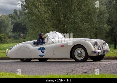 1951 Jaguar XK120 Oldtimer Stockfoto