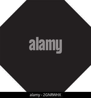 Octagon-Form Symbol Vektor-Symbol für kreative Grafik-Design ui-Element in einem Piktogramm Illustration Stock Vektor