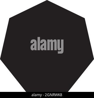 Heptagon-Form Symbol Vektor-Symbol für kreative Grafik-Design ui-Element in einem Piktogramm Illustration Stock Vektor