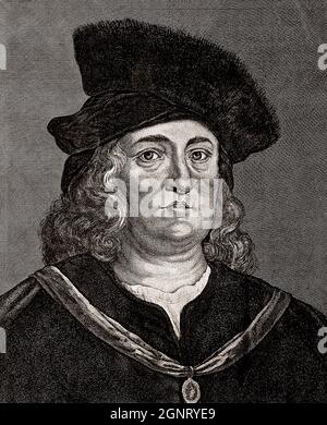 Philippus Aureolus Theophrastus Bombast von Hohenheim oder Paracelsus, 1493-1541, Schweizer Arzt, Alchemist Stockfoto