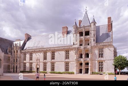 Frankreich, Eure-et-Loir (28), Château de Châteaudun, L'aile Longueville // Frankreich, Eure-et-Loir (28), Château de Châteaudun Stockfoto