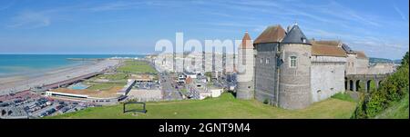 Frankreich, seine-Maritime (76), Pays de Caux, Côte d'Albâtre, Dieppe, Château-musée // Frankreich, seine-Maritime (76), Pays de Caux, Côte d'Albâtre, Dieppe, Stockfoto