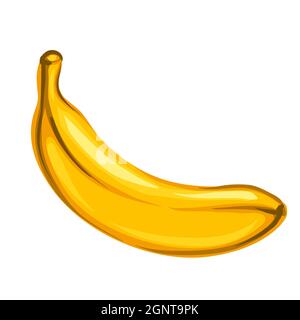 Stilisierte Illustration der Banane. Bild für Design oder Dekoration. Stock Vektor