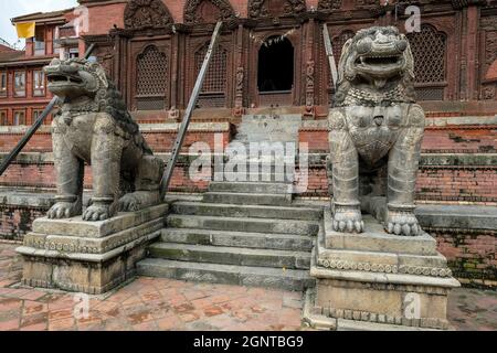 Shiva Parti Tempel in Kathmandu Durbar Platz in Kathmandu, Nepal. Stockfoto