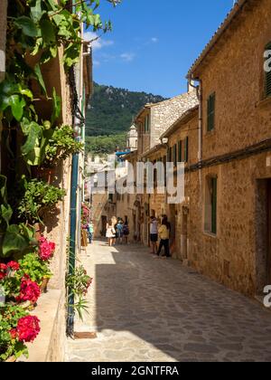 Valdemossa Street, Mallorca Stockfoto