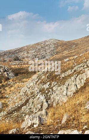 Karst auf dem Akiyoshi-dai-Hochplateau, Japan Stockfoto