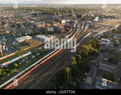 Bahnhof Clapham Junction, Wandsworth, London, England Stockfoto