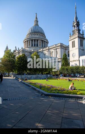 St Pauls Cathedral, City of London, London, Großbritannien Stockfoto