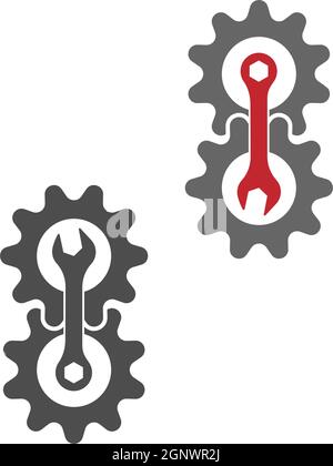 Gang Logo Vorlage Vektor icon Abbildung Stock Vektor