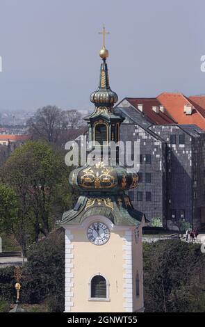 Kirche St. Maria in der Tkalciceva Straße in Zagreb, Kroatien. Stockfoto