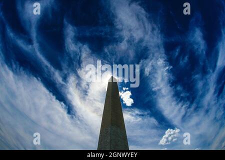 Washington Monument (Washington, DC) Bild. Aufnahmeort: Washington, DC Stockfoto