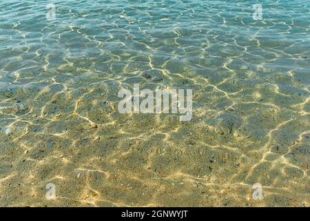 Schöne Meer Textur natürlichen Hintergrund am Sommertag Stockfoto