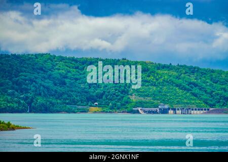 Chubetsu Lake Damm (Hokkaido Kamikawa-gun). Aufnahmeort: Hokkaido Stockfoto