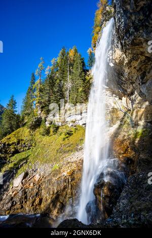 Wasserfall von Johannesburg, Bezirk Sankt Johann im Pongau, Land Salzburg, Österreich Stockfoto