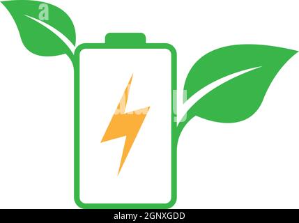 Vorlage für das Design des Akkusymbols Stock Vektor