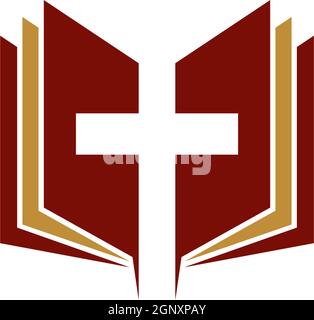 Vektor für Design-Vorlagen für Buchlogo-Symbole Stock Vektor