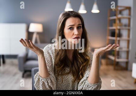 Depressiv Mit Kopfschmerzen Schmerzen Psychiatrische Beratung Und Therapie Stockfoto