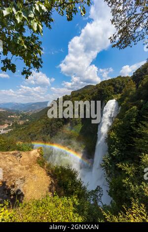 Marmore Falls, Cascata delle Marmore, in Umbrien, Italien Stockfoto