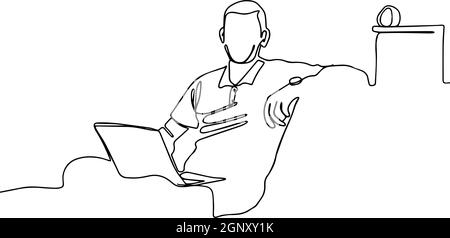 Fortlaufende Linienzeichnung des Studenten-Kartenkonzepts Stock Vektor