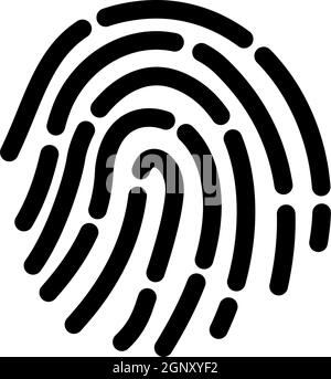 Fingerprint Symbol Stock Vektor