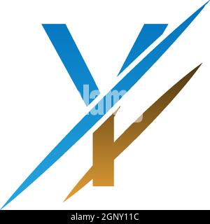 Y Letter Slash Logo, Concept Letter Y + Icon Slash Illustration Stock Vektor