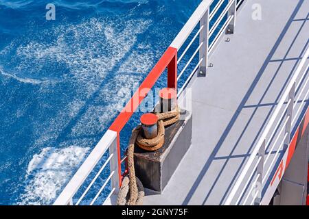 Teil des Fence Ferry-Schiffs auf der adria Stockfoto