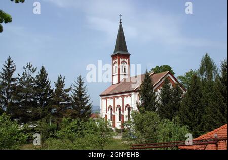 Pfarrkirche Heiliger Name Mariens in Kamanje, Kroatien Stockfoto