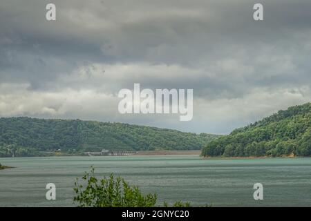 Chubetsu Lake Damm (Hokkaido Kamikawa-gun). Aufnahmeort: Hokkaido Stockfoto