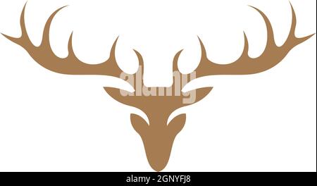 Deer Logo Symbol Illustration Design Vektor Stock Vektor
