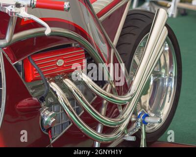 Concept Café Race Bike beim Goodwood Revival 2021, West Sussex, großbritannien Stockfoto