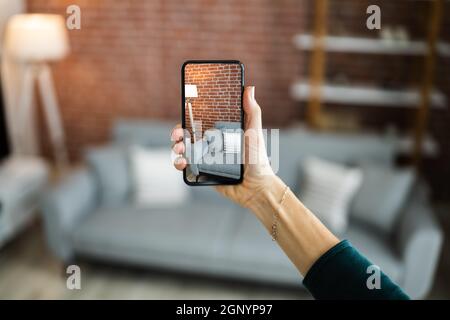 Virtuelle Open House-Vorführung Oder Online-Tour Stockfoto