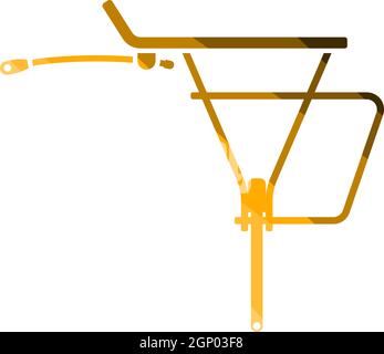 Symbol Für Den Gepäckträger Des Fahrrads Stock Vektor