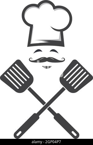 vektor-Illustration mit dem logo des hutchefs Stock Vektor