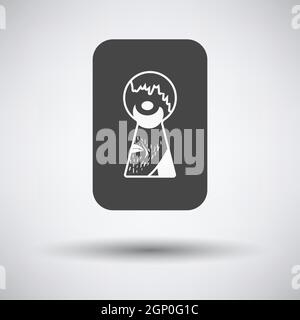 Symbol Für „Criminal Peeping Through Keyhole“ Stock Vektor