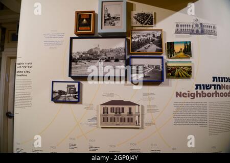 29 Idelson Street, Tel Aviv das Liebling Haus - The White City Center wurde von der Stadtverwaltung Tel Aviv-Yafo und der deutschen Regierung in einem gegründet Stockfoto